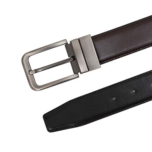 Image of Casual black Leather belt Dress belts jeans belts for men big and tall work belt