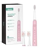 Initio Electric Toothbrush with Smart Timer, 5 Modes, 3 Dupont Bristles, 40,000 VPM Motor, Whitening...