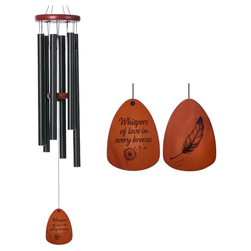 Inspirational Wind Chimes for Outside with Wooden Sail