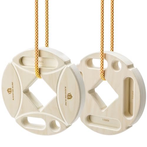BLACKSTONE ISLAND Hangboard for Rock Climbing-Climbing Training Board- Hangboard for Indoor and Outdoor Use—Circle