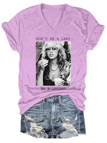 Image of Don't Be A Lady Legend T-Shirt Women Men Pink