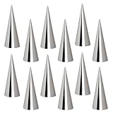 SAFIGLE Moldes para Hornear Croissants y Roscones en Acero Inoxidable, 10 Piezas Grandes, Aptos para Uso Doméstico y Profesional