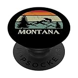 Photo Gallery retro tramonto montagne e grizzly bear montana souvenir popsockets popgrip intercambiabile Photo Gallery retro tramonto montagne e grizzly bear montana souvenir popsockets popgrip intercambiabile