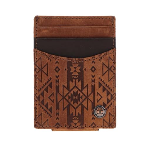 HOOEY Leather Men's Money Clip (Monterey - Brown)