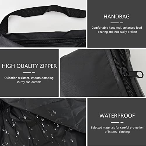 Aufbewahrungstasche Schutzhülle Gartenpolster Oxford Aufbewahrung mit Tragegriff Schwarz Wasserdicht Aufbewahrung Tasche für Weihnachtsbaume Polsterauflagen Möbel Kissen Schutzhülle (122x39x55cm) – Bild 4