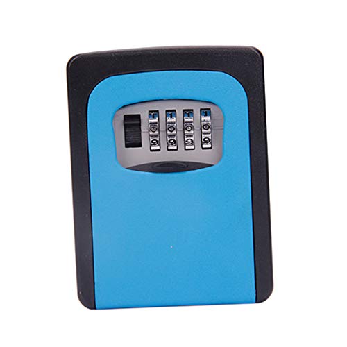 Porta-chaves com compartimento para armazenamento de chave, suporte de parede, combinação de 4 dígit