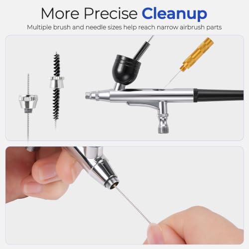 Nicpro Airbrush Cleaning Kit, 8 x 4 fl oz Airbrush Cleaner by Nicpro - Used condition - Image 4