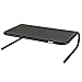 Allsop Large Metal Art Monitor Stand, 18-Inch wide platform holds 50 lbs with keyboard storage space - Black (30336)