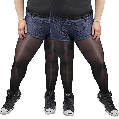 Men Pantyhose Tights Large Sheath Open (L / 21