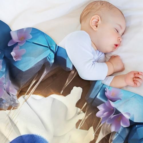 Couverture pingouin en flanelle, le cadeau doux idéal