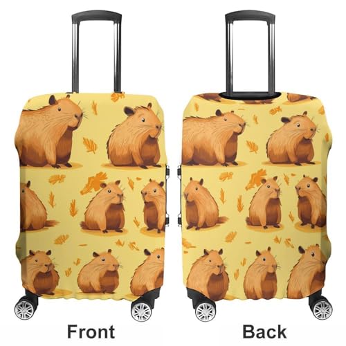 Capybara Luggage Cover Suitcase Protector Travel Baggage Covers for Men Women L3