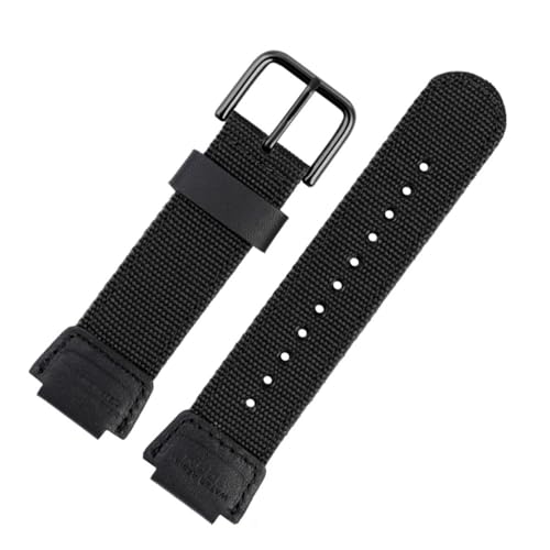 Sangle en nylon 18mm pour Casio AE-1200 et AE-1000W bracelet noir