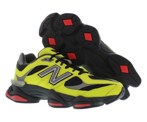 Image of New Balance 9060 Mens Shoes Size 8, Color: Yellow /Silver Grey /Solar Yellow