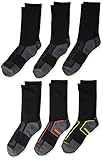 Fruit of the Loom Boys CoolZone Cushioned Crew Socks 6 Pair, Multi-Colored, Shoe Size: 3-9
