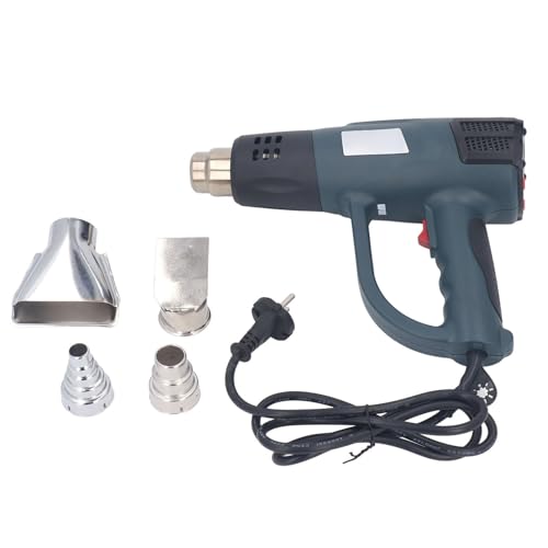 Soldadura por pistola de calor de Gearwell, soplador de aire caliente digital, control de temperatura variable 60‑600 ℃, kit de boquilla para tubos de retiro, envoltura, desolder