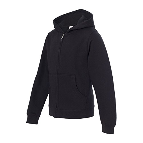 Independent Trading Co. ITC-Youth Midweight Hooded Sweatshirt-SS4001YZ-MD-Black2