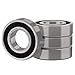 XiKe 4 Pcs 6003-2RS Double Rubber Seal Bearings 17x35x10mm, Pre-Lubricated and Stable Performance and Cost Effective, Deep Groove Ball Bearings.