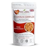 Red Label Health Vitamin B Complex High Strength 360 Tablets (1 Year Supply) - B1, B2, B3, B5, B6, B12, Biotin & Folic Acid for Men & Women, Vegan & Vegetarian-Friendly