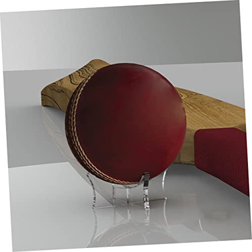 BESPORTBLE 2 Peças Suporte De Futebol Suporte De Acrílico Suporte De Vôlei Rack Personalizado Base D