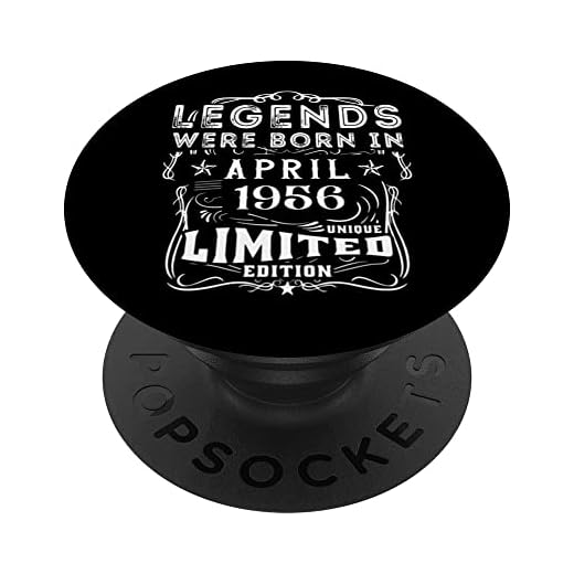 Cumpleaños Abril 1956 Edición Limitada Regalo April PopSockets PopGrip Intercambiable