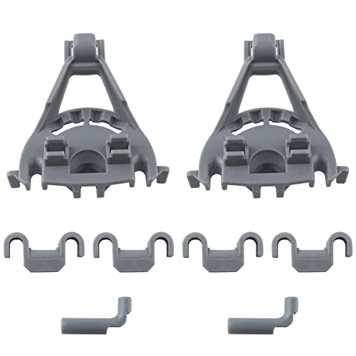 00428344 Dishwasher Bearing Lower Rack Flip Tine Clip Kit Replacement Part Compatible With Bosch Thermador Kenmore Dishwasher Replaces for 418499 00418499 428344 420199 00420199 1999096