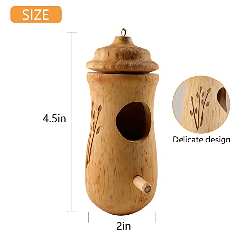 Hummingbird House, 2022 New Wooden Hummingbird House For Outside Hanging, Hummingbird Swing Hummingbird Nest For Wren Swallow Sparrow Hummingbird Finch Houses (1Pc C) #TOP1