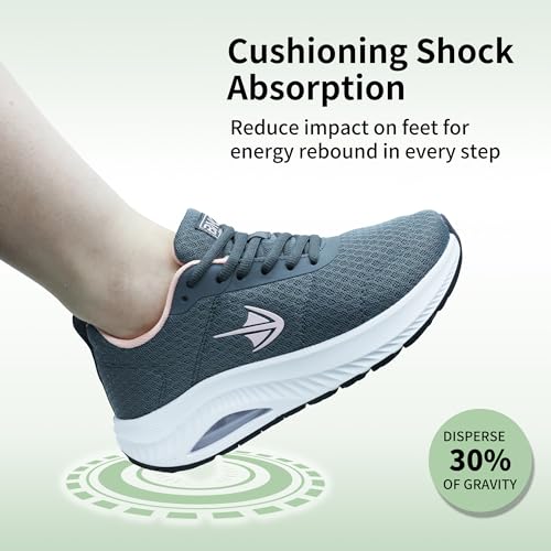 Womens Wide Toe Box Walking Shoes with Arch Support Tennis Orthotic Sneakers Wide Width Shoes for Plantar Fasciitis Pain Relief US 6-114