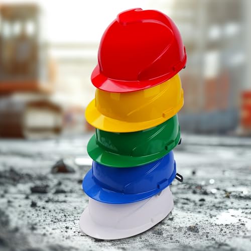 Image of PERF Safety Helmet for Construction & Outdoor Work|Easy 3D Fitting System for Any Head Size|Lightweight|4-Point Support, Easy Impact Absorption Sweatband|Maxxtra|White