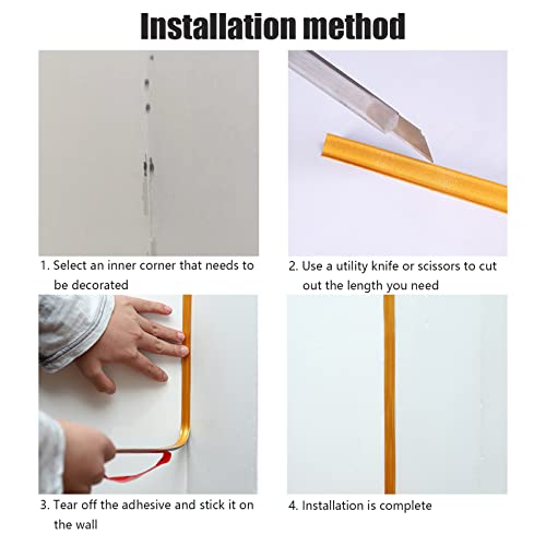 Flexible Viertelstab, Selbstklebende TPE Quadrant Zierleiste, Anti-Schimmel-Sockelleiste, Wasserdichte Zierleiste für Wandkanten, Schrankkanten, Fliesenkanten (Schwarz 3M, 12 * 9mm)