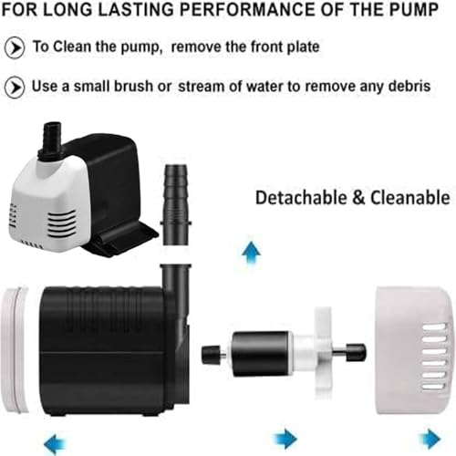Image of MLD Submersible Water Pump, 12W, 220-240V, for Desert Air Cooler and Fountains,Aquarium WPC102(12 Watt,Multicolor) Pack of -4