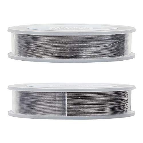 Miniatura 5 de Benecreat 80m 0.38mm Alambre De 201 Acero Inoxidable Cable Metálico Trenzado Por 7 Hilos Accesorios De Manualidad Para Diseño De Bisutería
