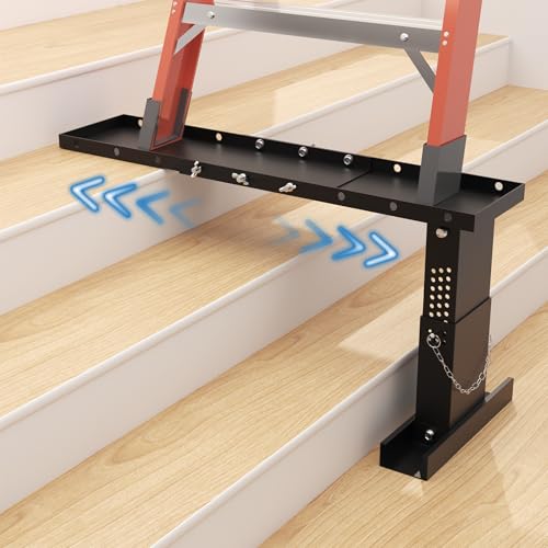Toriexon Ladder Extender Extra-Long, Heavy Duty Ladder Leveler | 400LBS Weight Capacity | 20.5' - 36.2' Adjustable Length & 13.1”-19.3” Height Range, Fit for Single Ladders & Extension Ladders
