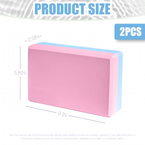 Image of Septo 2 Pcs Yoga Blocks, 9x6x3 Inch Foam Blocks for Pilates