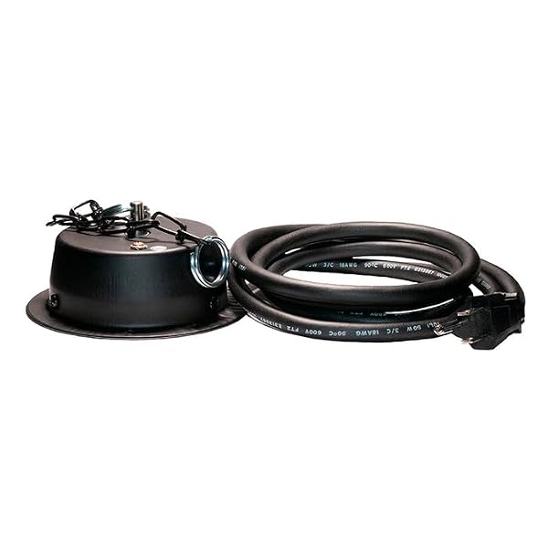 Eliminator Lighting MBM1RP Heavy Duty Mirror Ball Motor - Optimal Rotation Speed of 1 RPM - Holds up to a 16 Inch Mirror Ball Decor - Indoor Use Only - Black by Eliminator - Image 3