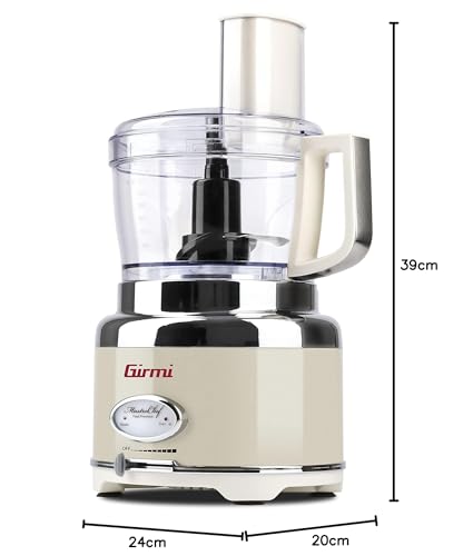 Girmi RB90 Multifunktions-Roboter "Mastro Chef", 600 W, 1,2 Liter, Vintage, Creme 13 Girmi RB90 Multifunktions-Roboter "Mastro Chef", 600 W, 1,2 Liter, Vintage, Creme
