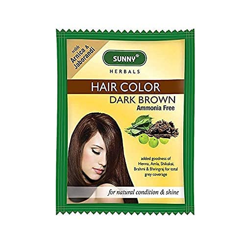 CTZ Sunny Bakson Hair Color Ammonia Free Dark Brown Pack Of 12 X 20gm