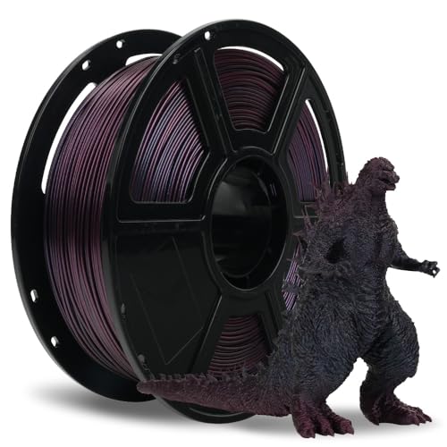 Image of FLASHFORGE Chameleon Gradient Rapid PLA Filament Burnt Titanium & Abyssal Rede, High Speed PLA Filament 1.75mm Max 500mm /s Fast Printing, Displays Shimmering Effects from Various Angles and Light
