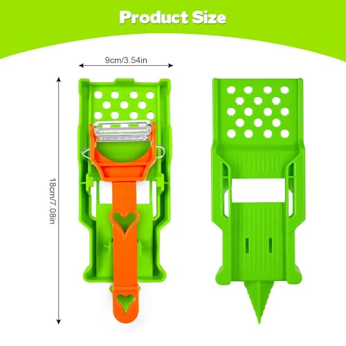 Casbomy Multifunctional Kitchenware Set, 3-in-1 Peeler Multifunctional Single Blade Peeler, Lemon Squeezer Potato Peeler, Multi Cutter and Julienne Set with Grating Plate Great for Fruit and Vegetable