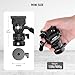 NEEWER Tripod Fluid Head with +/-7° Leveling Base (φ48mm), Metal Mini Pan Tilt Video Head Mount with Arca Type QR Plate, Telescopic Handle for Compact Video Camera DSLR Camera, Max Load 11lb/5kg, GM35