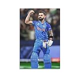 Virat Kohli Cricket Player Poster (1) Room Aesthetic Poster Print Art Wall Painting Canvas Posters Gifts Modern Bedroom Decor 12x18inch(30x45cm)