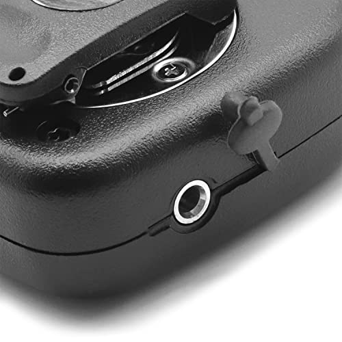 SUNDELY® Microphone for Motorola Radio TKLR T9 T82 T92 H2O XT180 EM1000 MR356R MJ270R T5422 T5530 T7000 Walkie Talkie Hand Held Shoulder Lapel Mic 2.5mm 1-pin with Headphone Port & Rotating Back Clip - Image 3