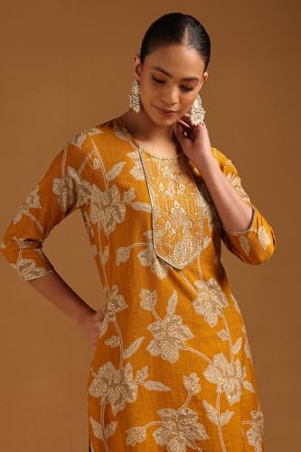 Kurta Chanderi brodé Soch la solution textile fluide contre la chaleur - 5