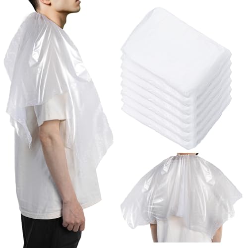 HJZHII Lot de 20 capes jetables imperméables pour coloration des cheveux - 100 x 100 cm, transparent, 100x100cm/39.37x39.37in
