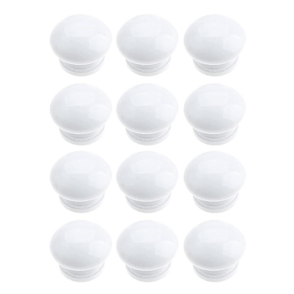 12 Pack Door Knobs Handles for furniture,Round Drawer Cabinet Pulls Drawer Knobs for Kitchen