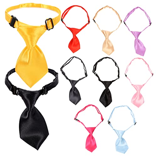 CIYODO 10 Piezas Collar de Perro Ajustable con Mascotas de Accesorio Fiestas