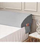 Sweetcrispy Twin Size Bed Wedge Pillow for Headboard, Modern Stylish Pillow to Fill Gap Between H...