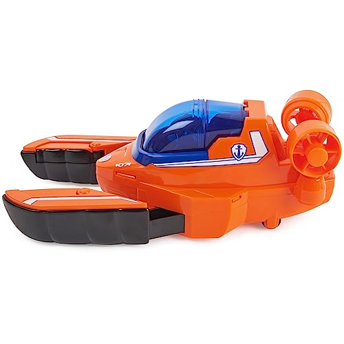 PAT' PATROUILLE AQUA PUPS - Voiture + Figurine Zuma - Voiture Pat Patrouille Zuma - Figurine à Collectionner - Thème Mer Et Aventures Sous-Marines - Paw Patrol - Jouet Enfant 3 Ans +