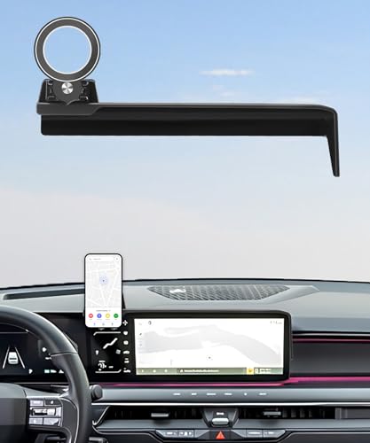 AbeeyGeomarn Car Phone Holder for 2024 2025 2026 kIA EV9 Accessories Apply to 12.3 Inch Touch Screen Fixed Clip Magsafe Cell Phone Mount Hands-Free 360 Rotation