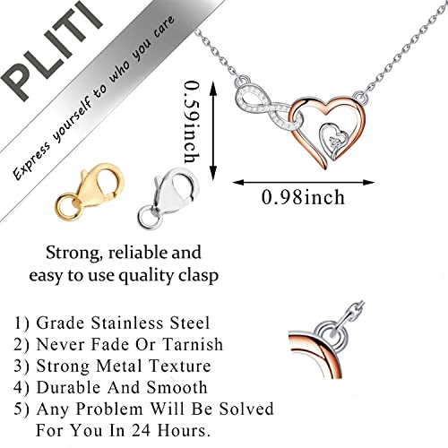 PLITI Aunt Gift From Niece Nephew Best Auntie Ever Gift To My Special Auntie Appreciation Infinity Heart Necklace3