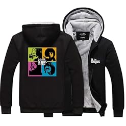 LAXES Sweat À Capuche À Manches Longues,The Beatles Impression en 3D Encapuchonné Sweat,Shirt DéContractéE des Sports Chandail,Cadeau de Noël-Black||M - Les Beatles, Paul McCartney, John Lennon, RIngo Starr, George Harrison